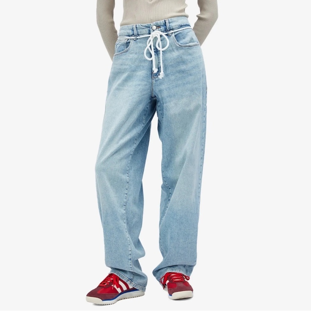 GOOD AMERICAN 90S LOOSE DRAWSTRING BELT JEANS
Indigo Size 27 - Picture 3 of 6